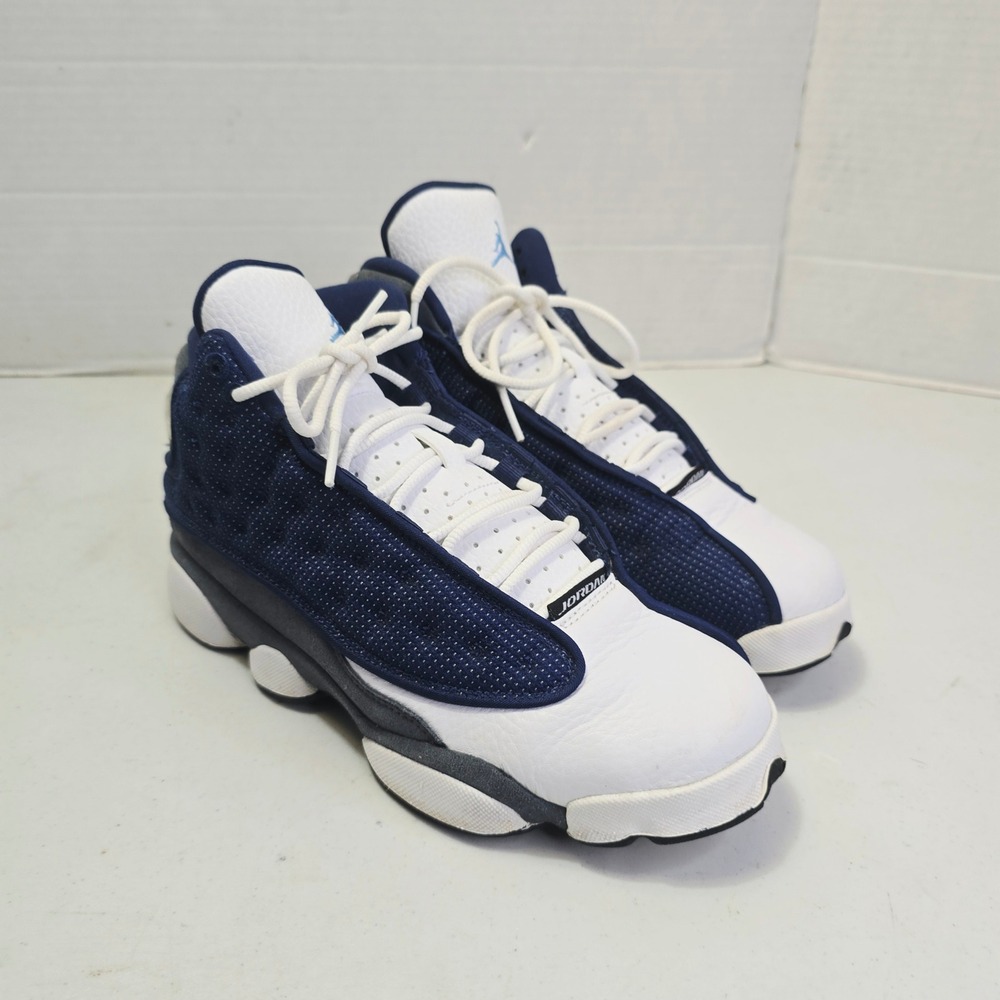 Nike Kids Air Jordan 13 Retro GS Flint Sneaker 6Y Navy White 884129-404